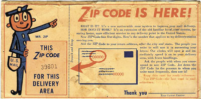 may 1963 zip code poster