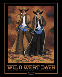 lance headlee wild west days poster
