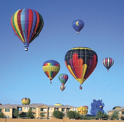 hot air balloons