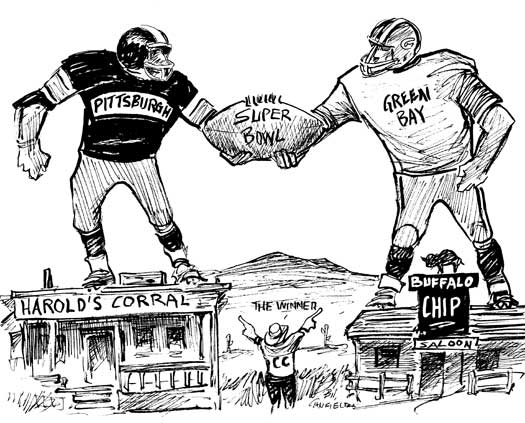 bil canfield football editorial cartoon