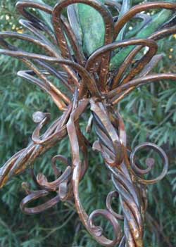 iron sculpture by maryann laroche