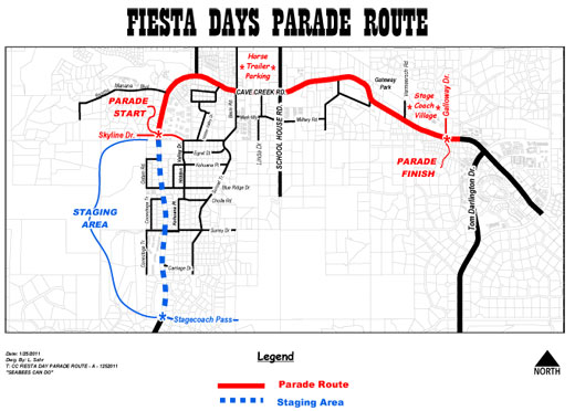 fiesta days parade route map