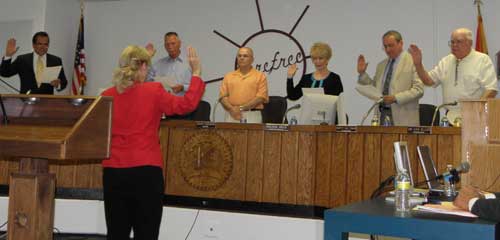 carefree council swear in