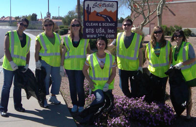 road cleanup crew