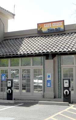 cave creek town hall sign