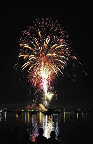 boat safety fireworks